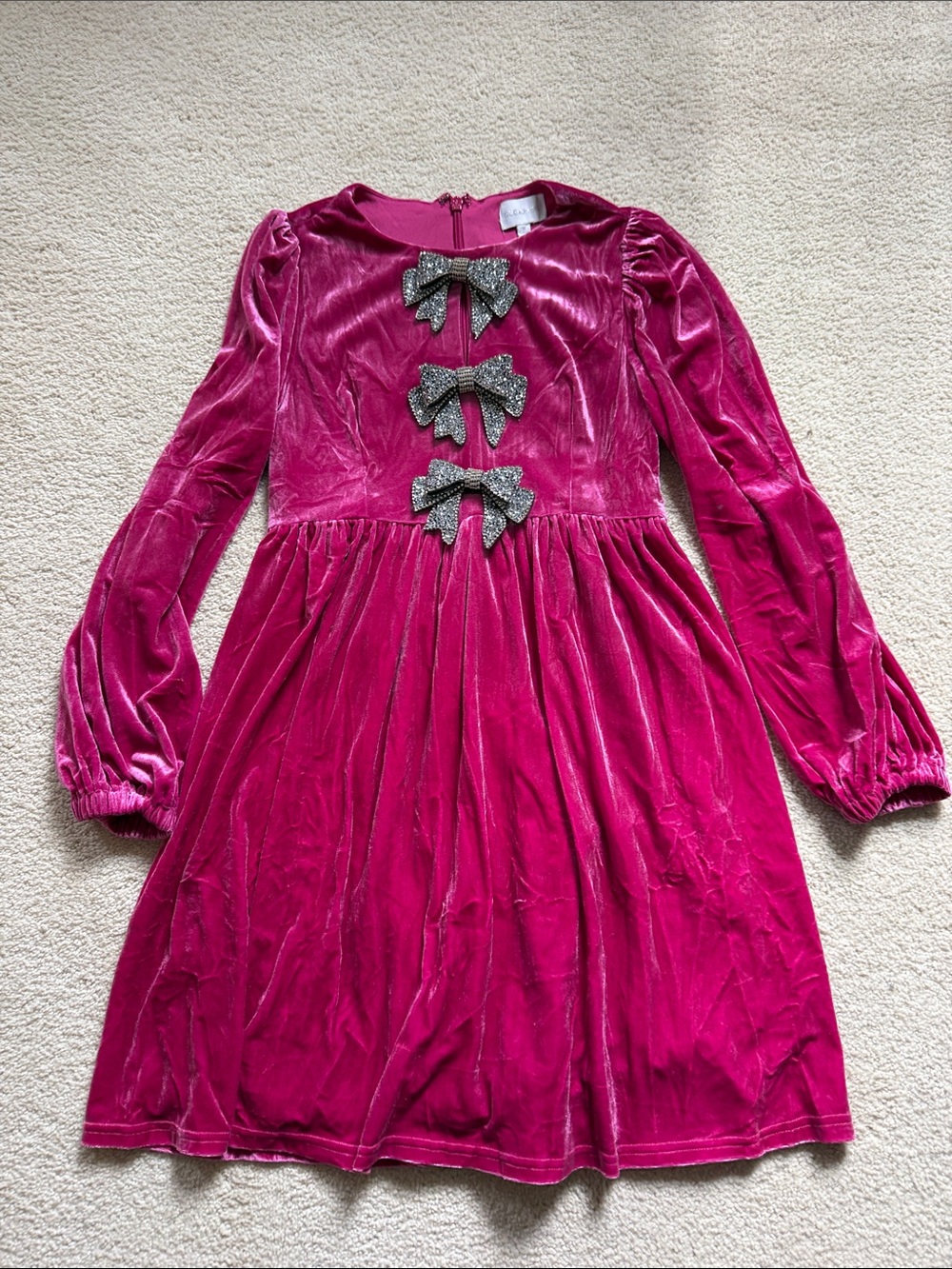 Sugarlips Hot Pink Velvet Top